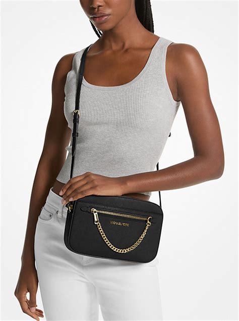 michael kors jet set crossbody mandarin|michael kors large jet set.